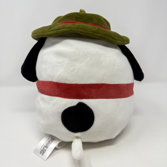 Squishmallow Plush Peanuts 8" Snoopy in Beagle Scout Outfit Kellytoy No Tags - Picture 3 of 8